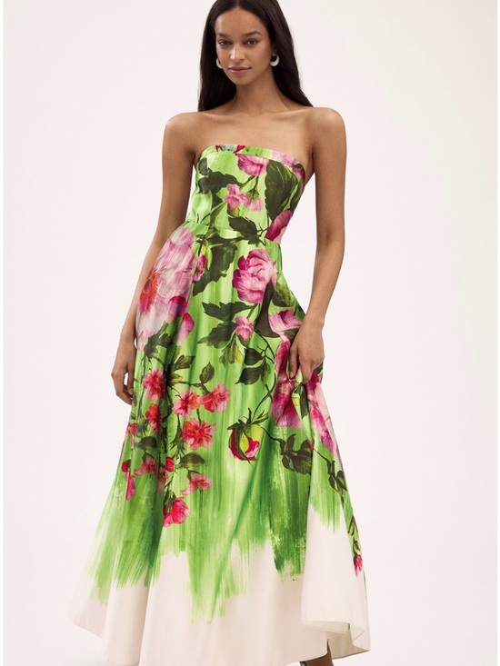 Anthropologie Dresses & Skirts - Anthropologie Floral strapless dress
